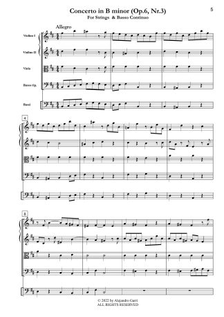 Concerto in B minor (Op.6, Nr.3)