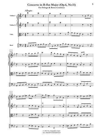 Concerto in B-flat Major (Op.6, Nr.11)