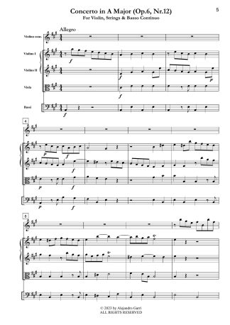 Concerto in A Major (Op.6, Nr.12)