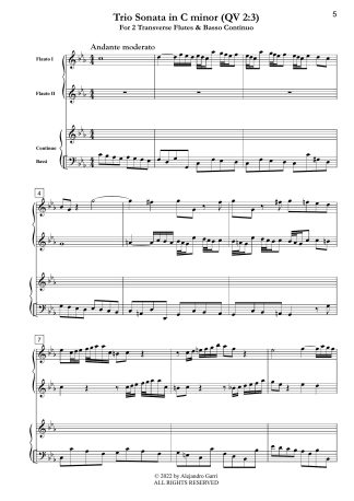 Trio Sonata in C minor (QV 2:3)