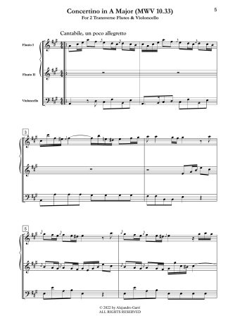 Concertino in A Major (MWV 10.33)