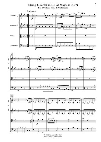 String Quartet in E-flat Major (IFG 7)