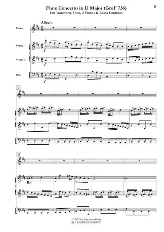 Flute Concerto in D Major (Grof 736)