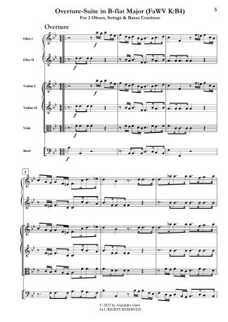 Overture-Suite in B-flat Major (FaWV K:B4)