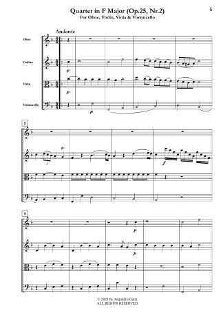 Quartet in F Major (Op.25, Nr.2)