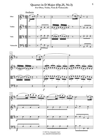 Quartet in D Major (Op.25, Nr.3)