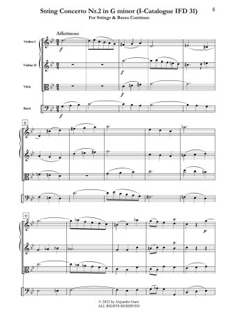 String Concerto Nr.2 in G minor (I-Catalogue Number IFD 31)