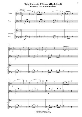 Trio Sonata in F Major (Op.1, Nr.4)