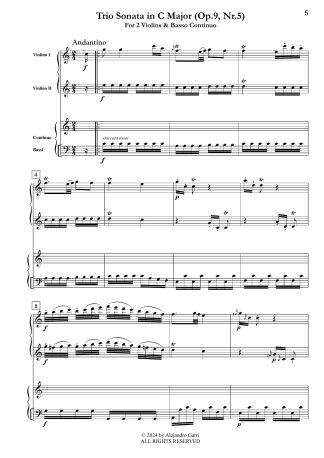 Trio Sonata in CMajor (Op.9, Nr.5)