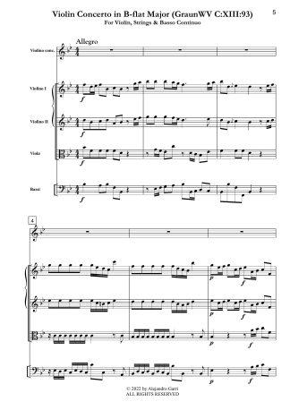 Violin Concerto in B-flat Major (GraunWV C:XIII:93)