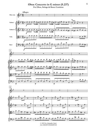 Oboe Concerto in G minor (SeiH 237)