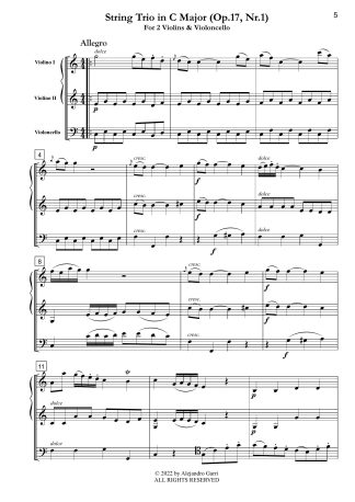 String Trio in C Major (Op.17, Nr.1)