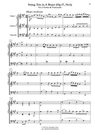 String Trio in A Major (Op.17, Nr.6)