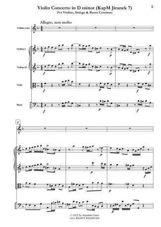Violin Concerto in D minor (KapM Jiranek 7)