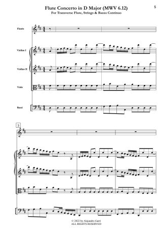 Flute Concerto in D Major (MWV 6.12)