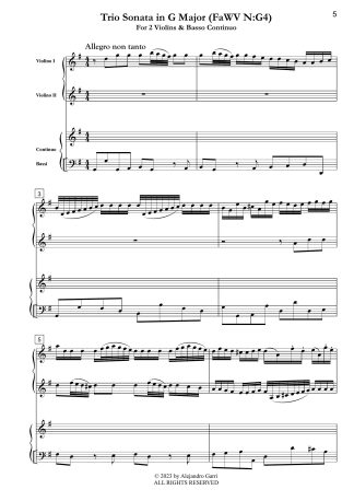 Trio Sonata in G Major (FaWV N:G4)
