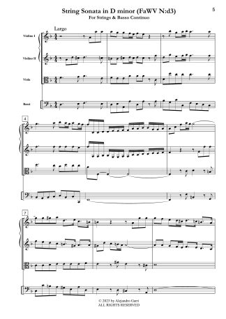 String Sonata in D minor (FaWV N:d3)