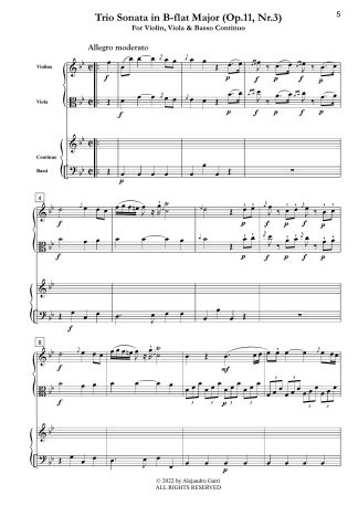 Trio Sonata in B-flat Major (Op.11, Nr.3)