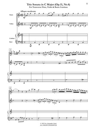 Trio Sonata in C Major (Op.11, Nr.4)