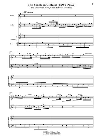 Trio Sonata in G Major (FaWV N:G2)