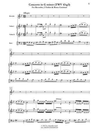 Concerto in G minor (TWV 43:g3)