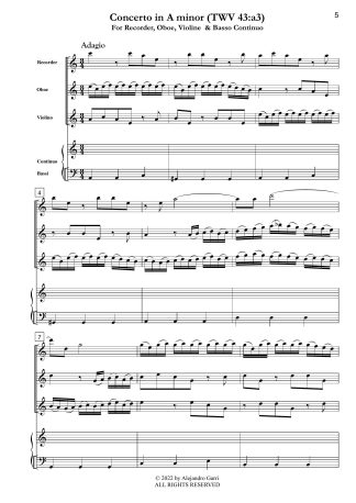 Concerto in A minor (TWV 43:a3)