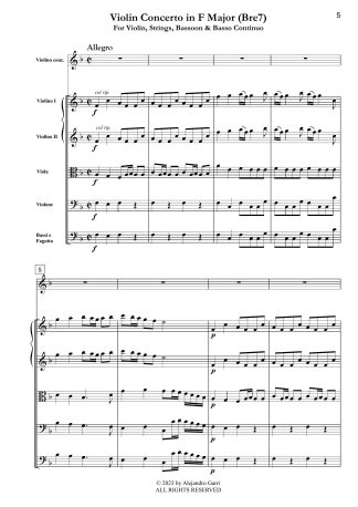 Violin Concerto in F Major (Bre7)