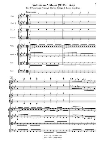 Sinfonia in A Major (WolS I. A-4)
