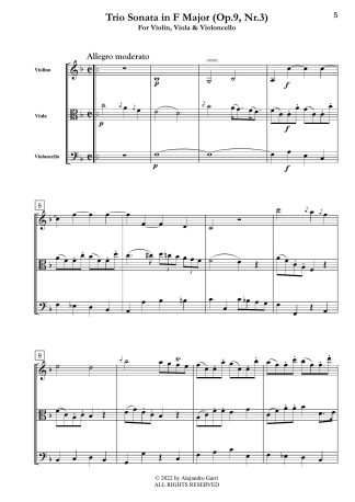 Trio Sonata in F Major (Op.9, Nr.3)