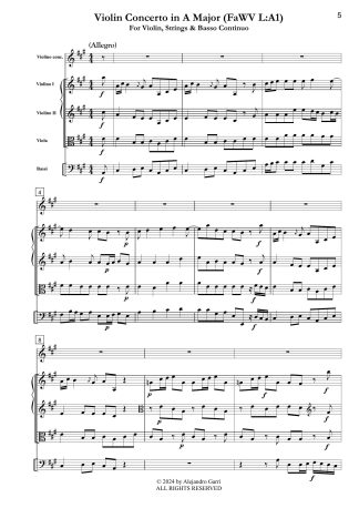 Violin Concerto in A Major (FaWV L:A1)