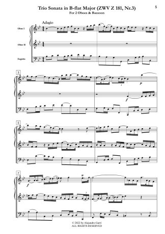 Trio Sonata in B-flat Major (ZWV Z 181, Nr.3)