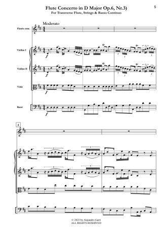 Flute Concerto in D Major (Op.6, Nr.3)