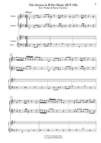 Trio Sonata in B-flat Major (IGT 135)