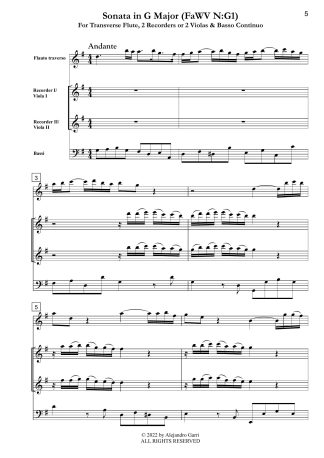 Sonata in G Major (FaWV N:G1)