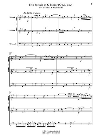 Trio Sonata in G Major (Op.3, Nr.4)