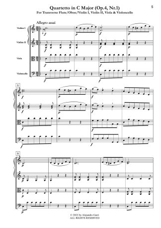 Quartet in C Major (Op.4, Nr.1)
