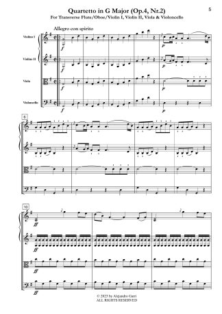 Quartet in G Major (Op.4, Nr.2)