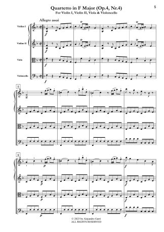 Quartet in F Major (Op.4, Nr.4)
