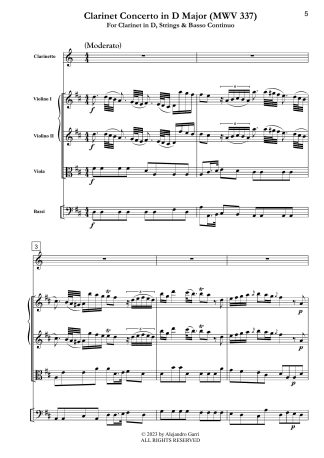 Clarinet Concerto in D Major (MWV 6.39)
