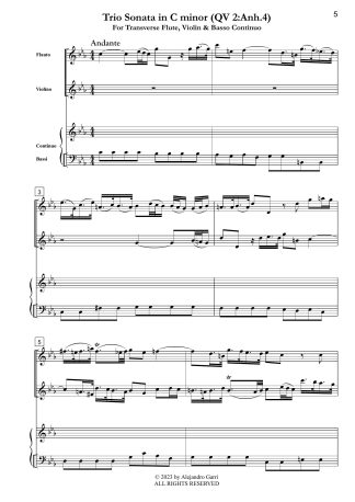 Trio Sonata in C minor (QV 2:Anh.4)