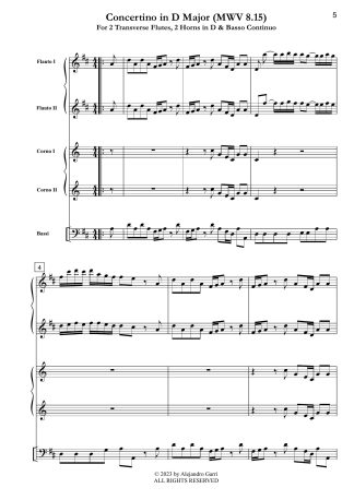 Concertino in D Major (MWV 8.15)