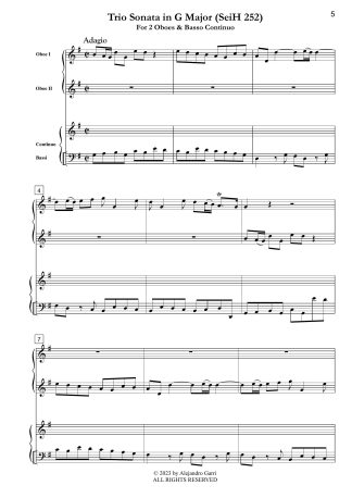 Trio Sonata in G Major (SeiH 252)