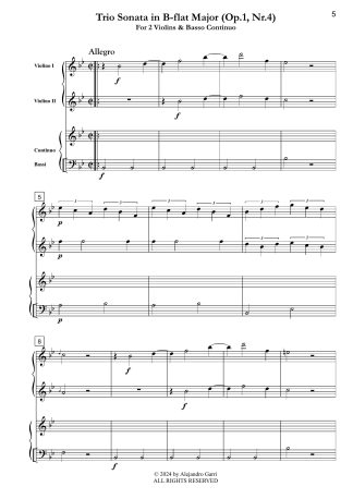 Trio Sonata in B-flat Major (Op.1, N°4)
