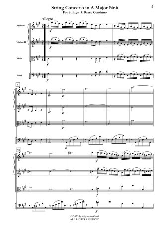 String Concerto Nr.6 in A Major (I-Catalogue Number IFD 36)