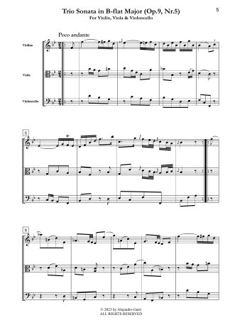Trio Sonata in B-flat Major (Op.9, Nr.5)