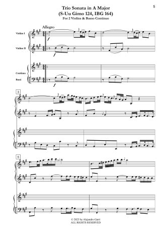 Trio Sonata in A Major (S-Uu Gimo 124, IBG 164)