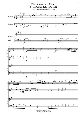 Trio Sonata in G Major (S-Uu Gimo 126, IBG 164)