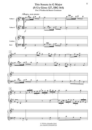 Trio Sonata in G Major (S-Uu Gimo 127, IBG 164)