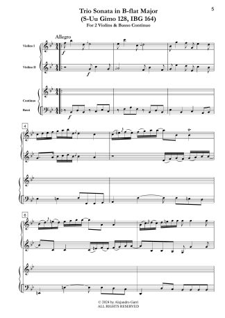 Trio Sonata in B-flat Major (S-Uu Gimo 128, IBG 164)