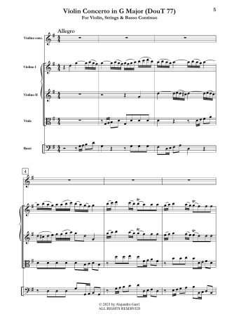 Violin Concerto in G Major (Dout. 77)